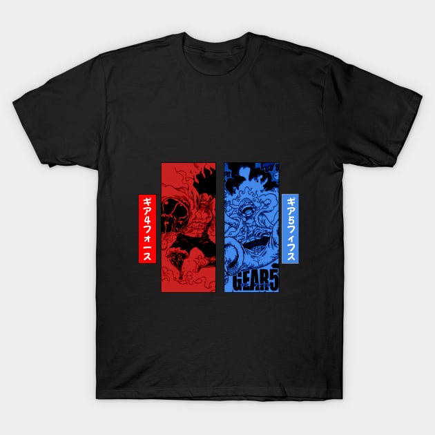 Gear 4 vs Gear 5 T-Shirt by Earphone Riot